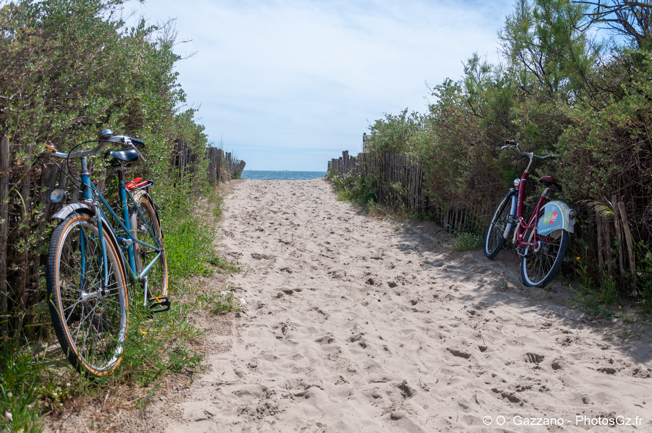 Vers la plage de la Grande Motte