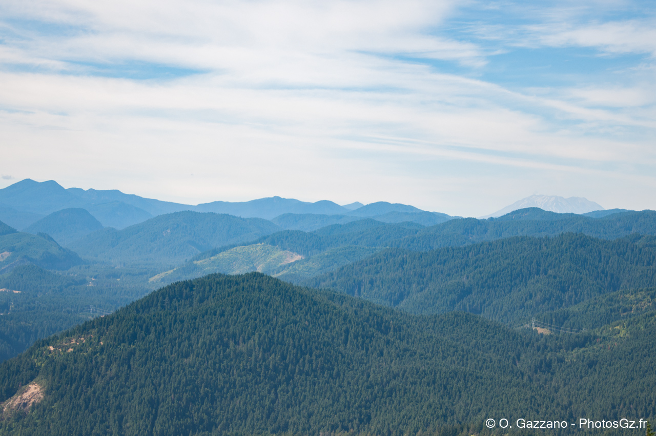Vue du Mt St Helens - Sommet de Wind Mountain - Etat de Washington