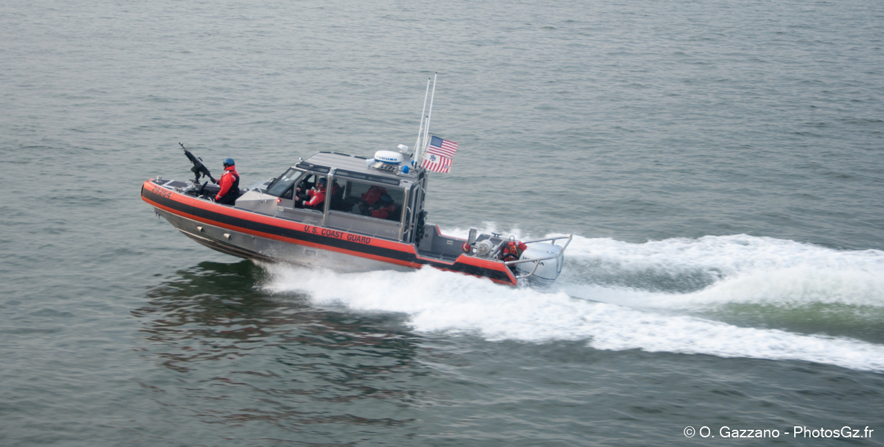 Garde-côtes américain en pleine action - Depuis un bateau de NYC à Staten Island