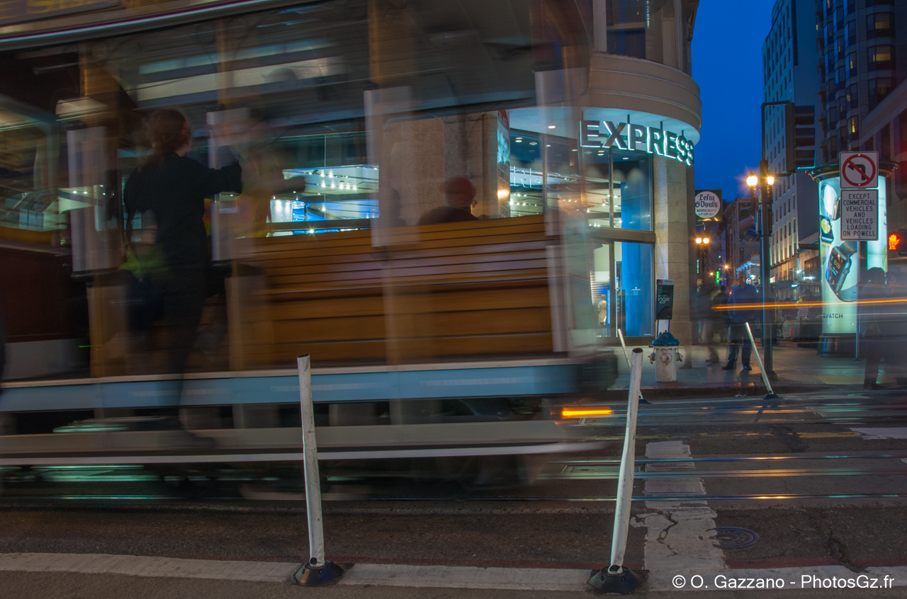 Tramway de San Fransisco / Long temps de pose