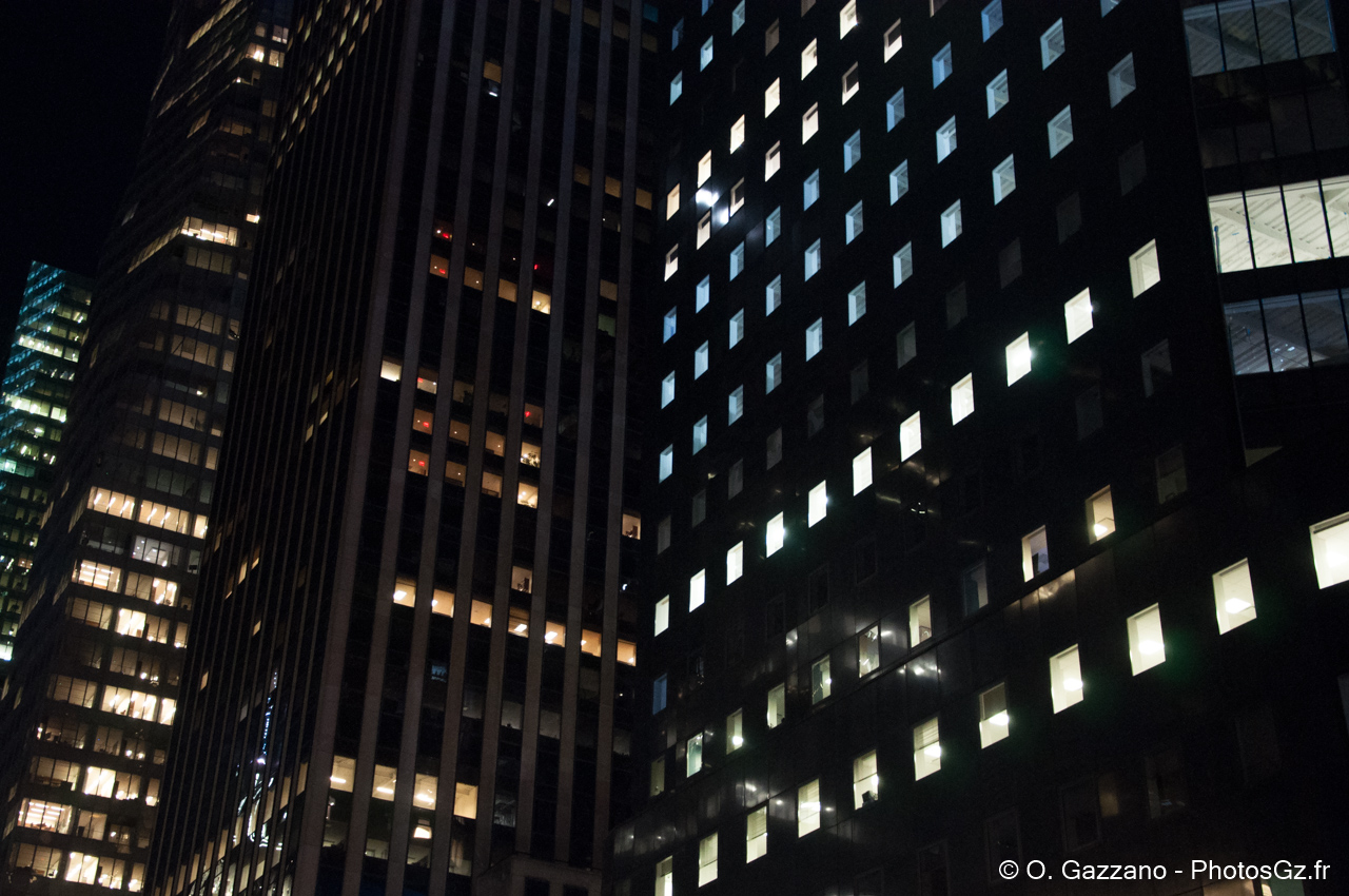 Grattes ciel de nuit - New York City