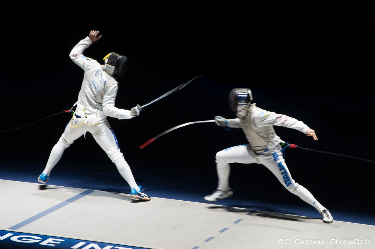 Escrimeurs en pleine action - CIP Fleuret Paris 2018