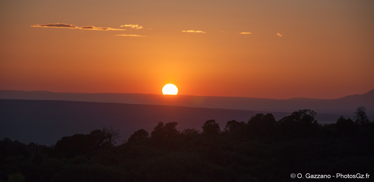 Coucher du soleil sur Mesa Vede / Colorado